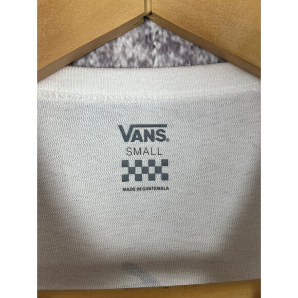 Vans T Shirt Women's Small Logo Palm Trees Graphic Off the Wall Tee Top Colorful - Picture 3 of 7